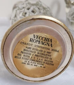 Vintage Vecchia Romagna Weinkaraffe, 1950er, 2er Set