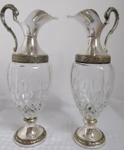 Vintage Vecchia Romagna Weinkaraffe, 1950er, 2er Set