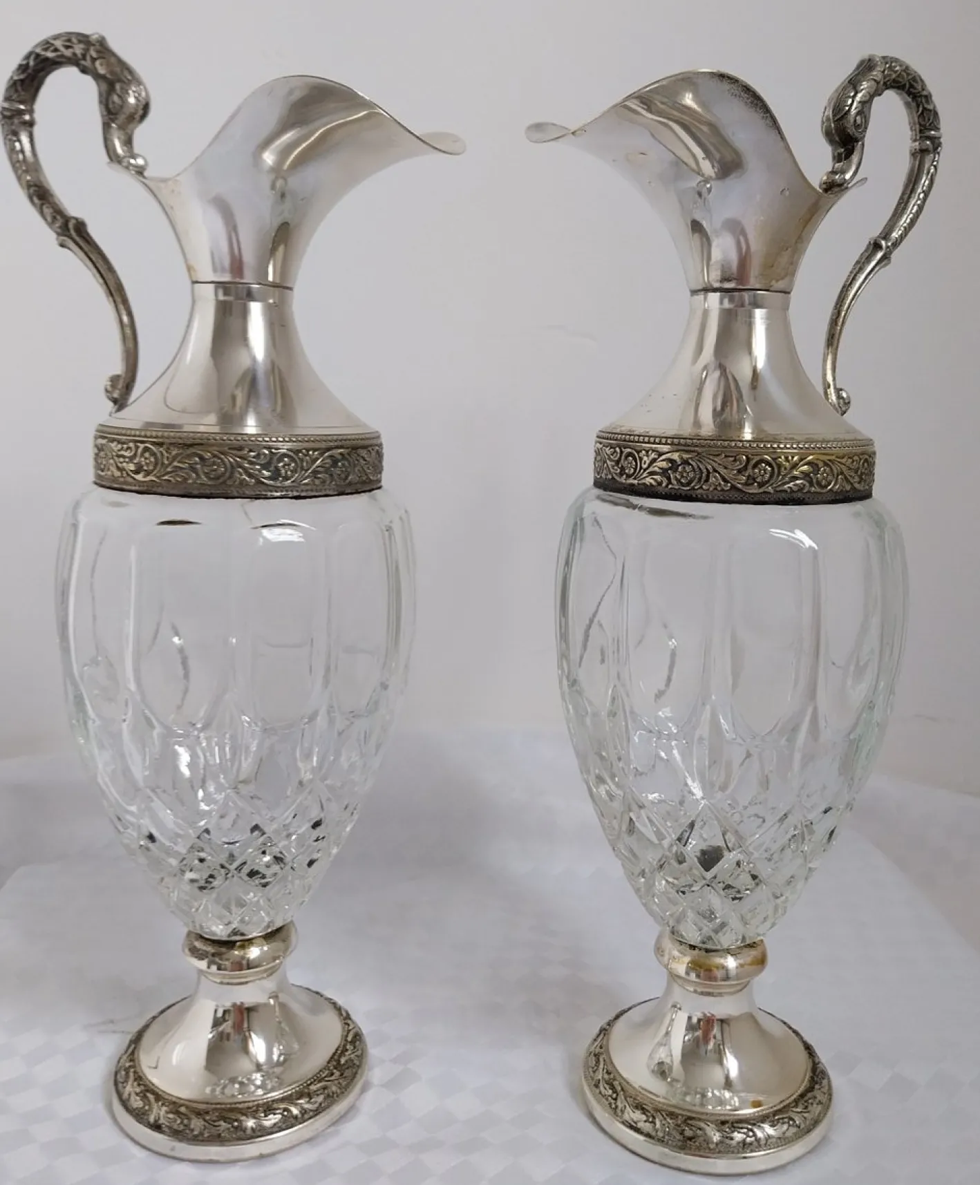 Vintage Vecchia Romagna Weinkaraffe, 1950er, 2er Set