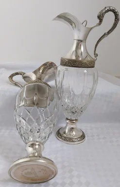 Vintage Vecchia Romagna Weinkaraffe, 1950er, 2er Set