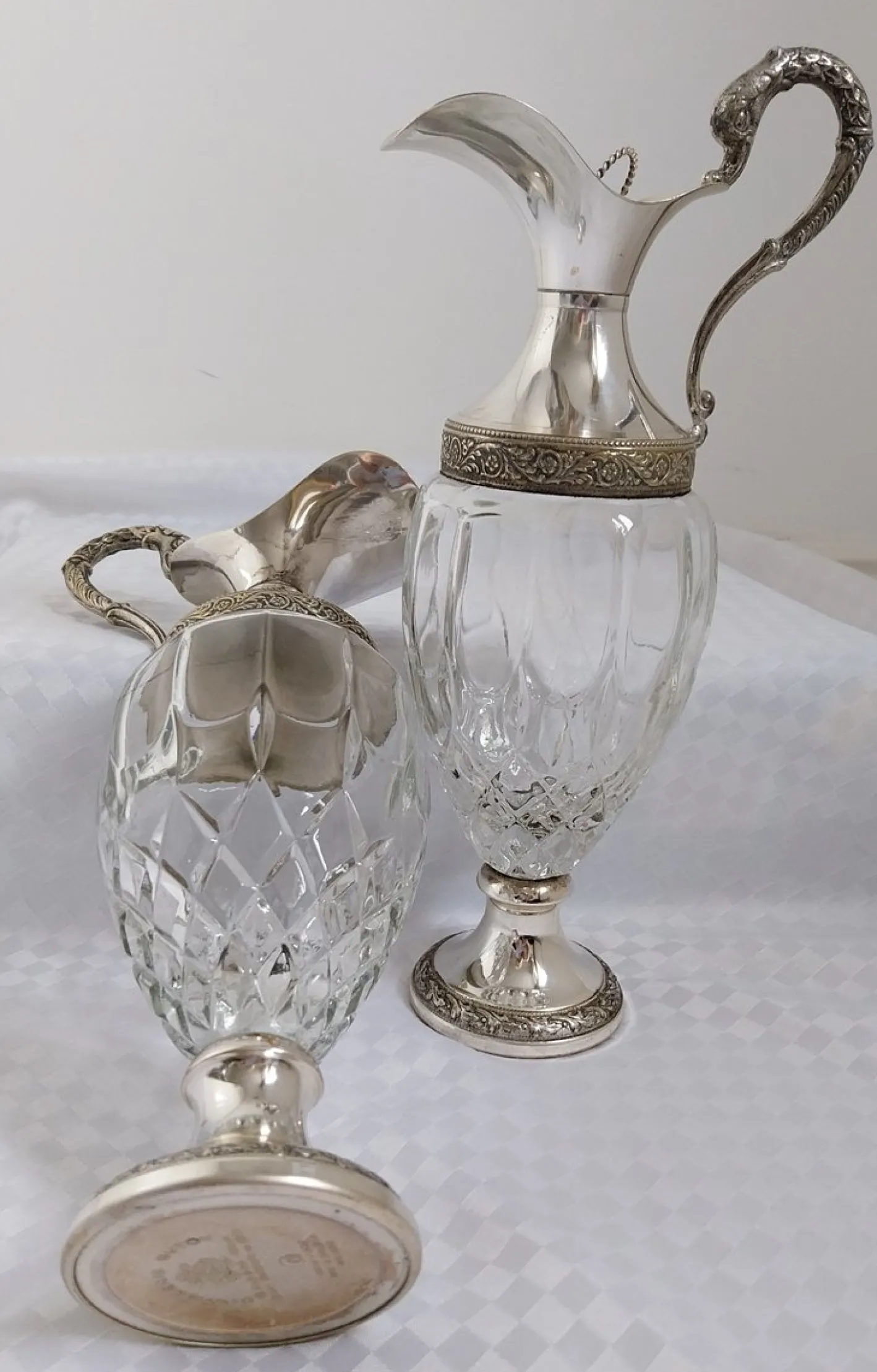 Vintage Vecchia Romagna Weinkaraffe, 1950er, 2er Set
