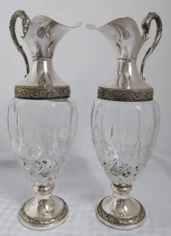 Vintage Vecchia Romagna Weinkaraffe, 1950er, 2er Set