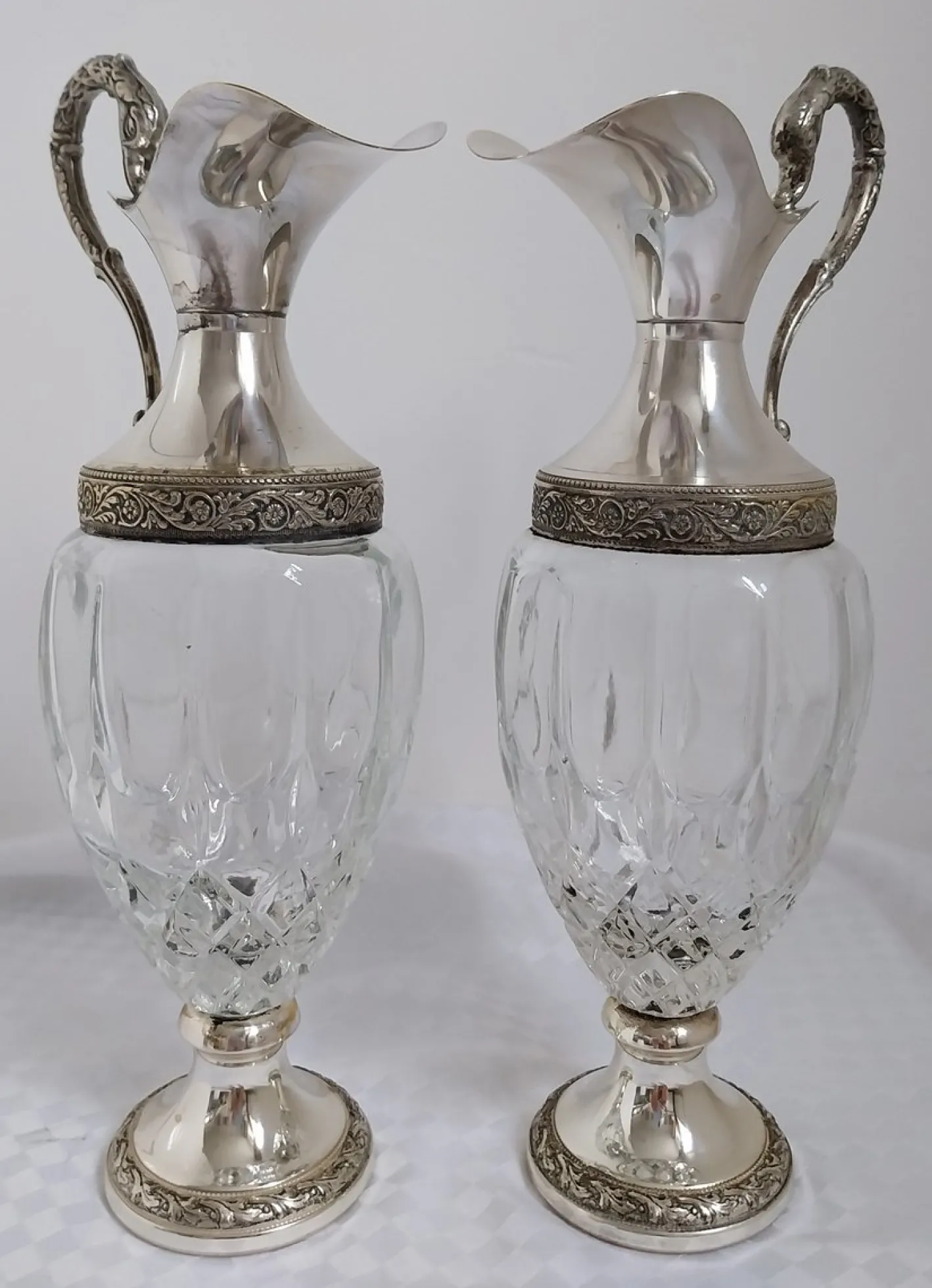 Vintage Vecchia Romagna Weinkaraffe, 1950er, 2er Set