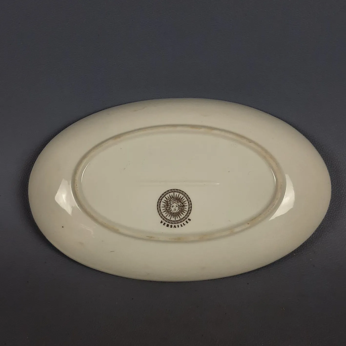 Vintage Versailles Porzellanservice Teekanne, Milchkanne & Tablett in Weiß, Gold & Rot, 3er Set