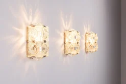 Vintage Wall Lamps from Kamenický Šenov, 1970s, Set of 6
