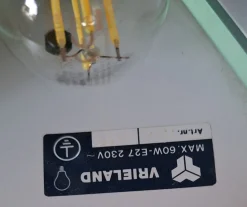 Vintage Wandlampe mit Acrylglas und Weißem Metallschirm von Vrieland Design, 1990er