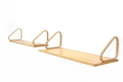 Vintage Wandregale aus Birke von Alvar Aalto für Artek, 1930er, 2er Set