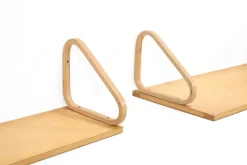 Vintage Wandregale aus Birke von Alvar Aalto für Artek, 1930er, 2er Set