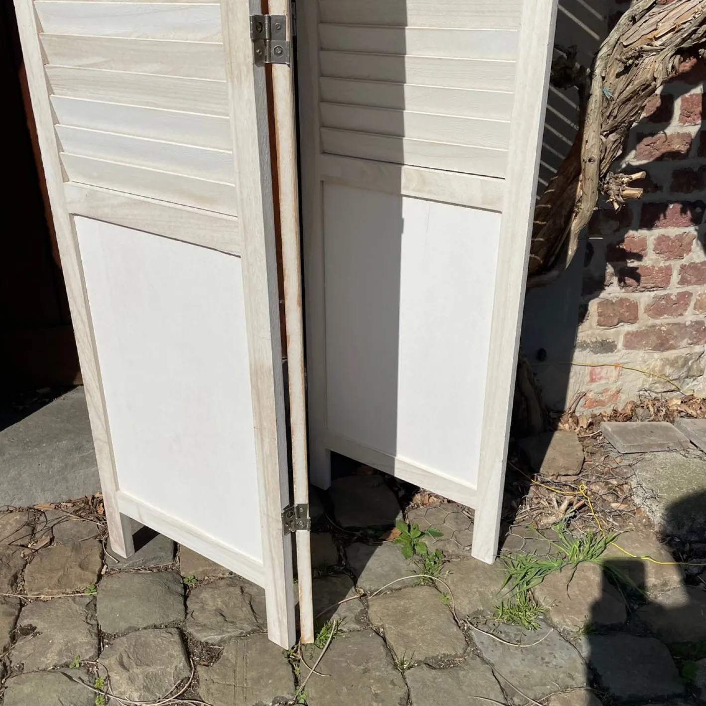 Vintage Wandschirm aus Holz, 2010er