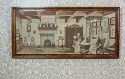 Vintage Wandteppich aus Textil, 1940