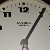 Vintage Wanduhr mit rotem Gehäuse aus Keramik von Dugena, 1970er