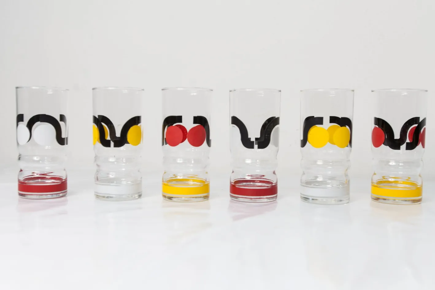 Vintage Wassergläser, 1970, 6er Set