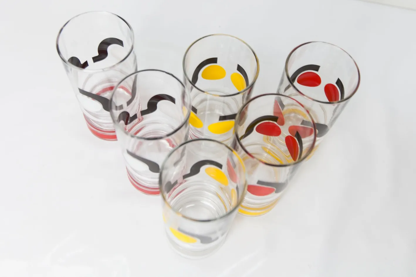 Vintage Wassergläser, 1970, 6er Set