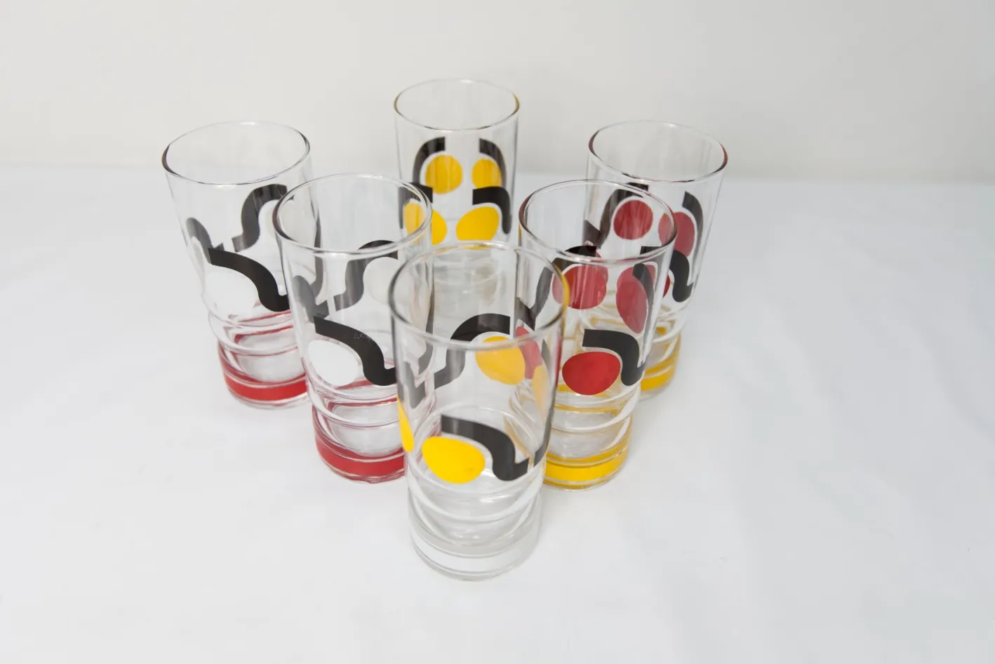Vintage Wassergläser, 1970, 6er Set