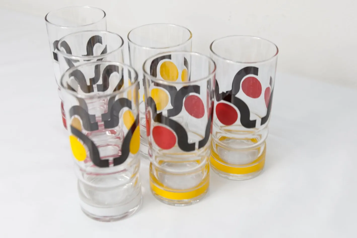 Vintage Wassergläser, 1970, 6er Set
