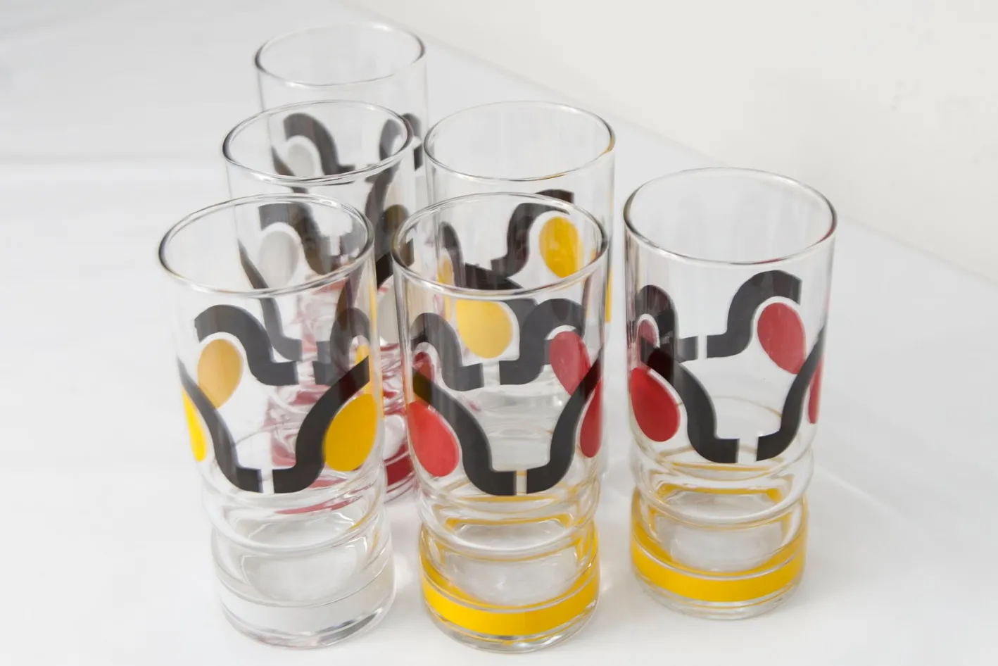 Vintage Wassergläser, 1970, 6er Set