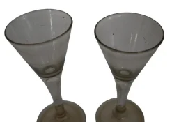 Vintage Weingläser, 1700er, 2er Set
