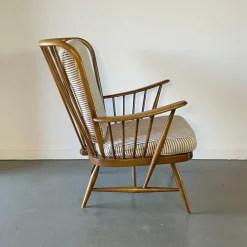 Vintage Windsor Armlehnstuhl mit Hoher Rückenlehne von Ercol