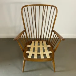 Vintage Windsor Armlehnstuhl mit Hoher Rückenlehne von Ercol