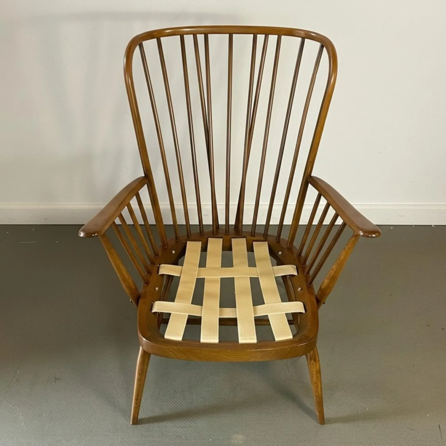 Vintage Windsor Armlehnstuhl mit Hoher Rückenlehne von Ercol