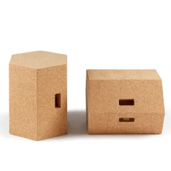 VIRA Cork Accent Stool or Table from Galula