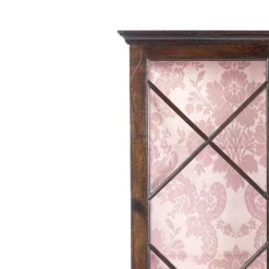 Vitrine aus Kastanienholz, 20. Jh