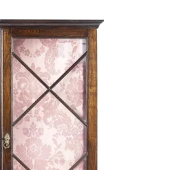 Vitrine aus Kastanienholz, 20. Jh