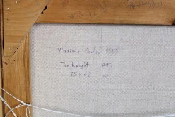 Vladimir Pavlov, Der Ritter, 1993, Öl auf Leinwand