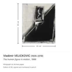 Vladimir Velickovic, the Human Figure in Motion, 1989, Lithographie