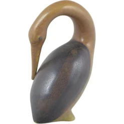 Vogelfigur aus Steingut von Knud Basse, Bornholm, Dänemark, 1960er
