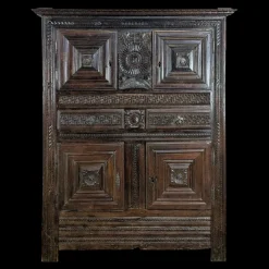 Volkskunst Buffet, 17. Jh., Auvergne, Frankreich