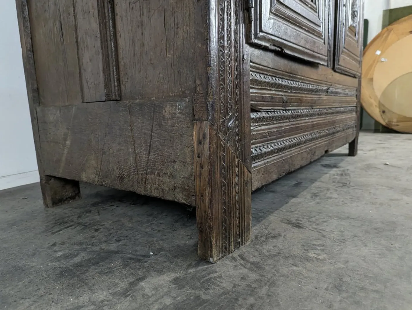 Volkskunst Buffet, 17. Jh., Auvergne, Frankreich