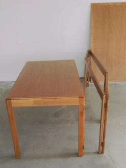 Vollständig restaurierter dänischer Schreibtisch aus Eiche von Børge Mogensen für Fredericia Stolefabrik, 1970er