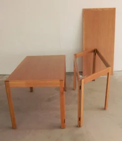 Vollständig restaurierter dänischer Schreibtisch aus Eiche von Børge Mogensen für Fredericia Stolefabrik, 1970er