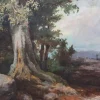 Waldlandschaft, Ölgemälde auf Leinwand, Ende 19. Jh., Gerahmt