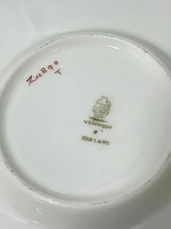 Walker & Hall zugeschriebene Kaffeetassen und Untertassen mit Silbernen Becherhaltern für Wedgwood, 1919