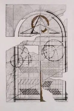 Walter Valentini, La porta del tempo (A), 1989, Radierung