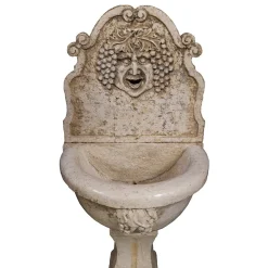 Wandbrunnen mit Bacchus Gesicht, 1980er