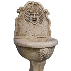 Wandbrunnen mit Bacchus Gesicht, 1980er