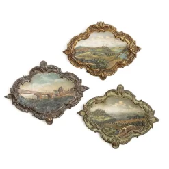 Wandfliesen aus Porzellan, 3er Set