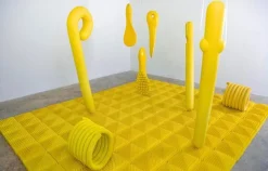 Wandfliesen in Gelb Wty#01 Sculptural Object von Caspi Ceramics Nl