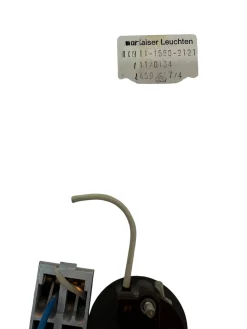 Wandlampe aus Chrom und Strukturiertem Murano Glas von Kaiser-Leuchten, 1970er
