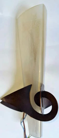 Wandlampe aus Muranoglas von Jean Francois Crochet für Terzani, 1970er
