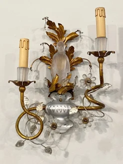 Wandlampen von Maison Baguès, 1960er, 2er Set