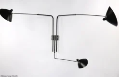 Wandleuchte 1 Rotierender gebogener Arm von Serge Mouille