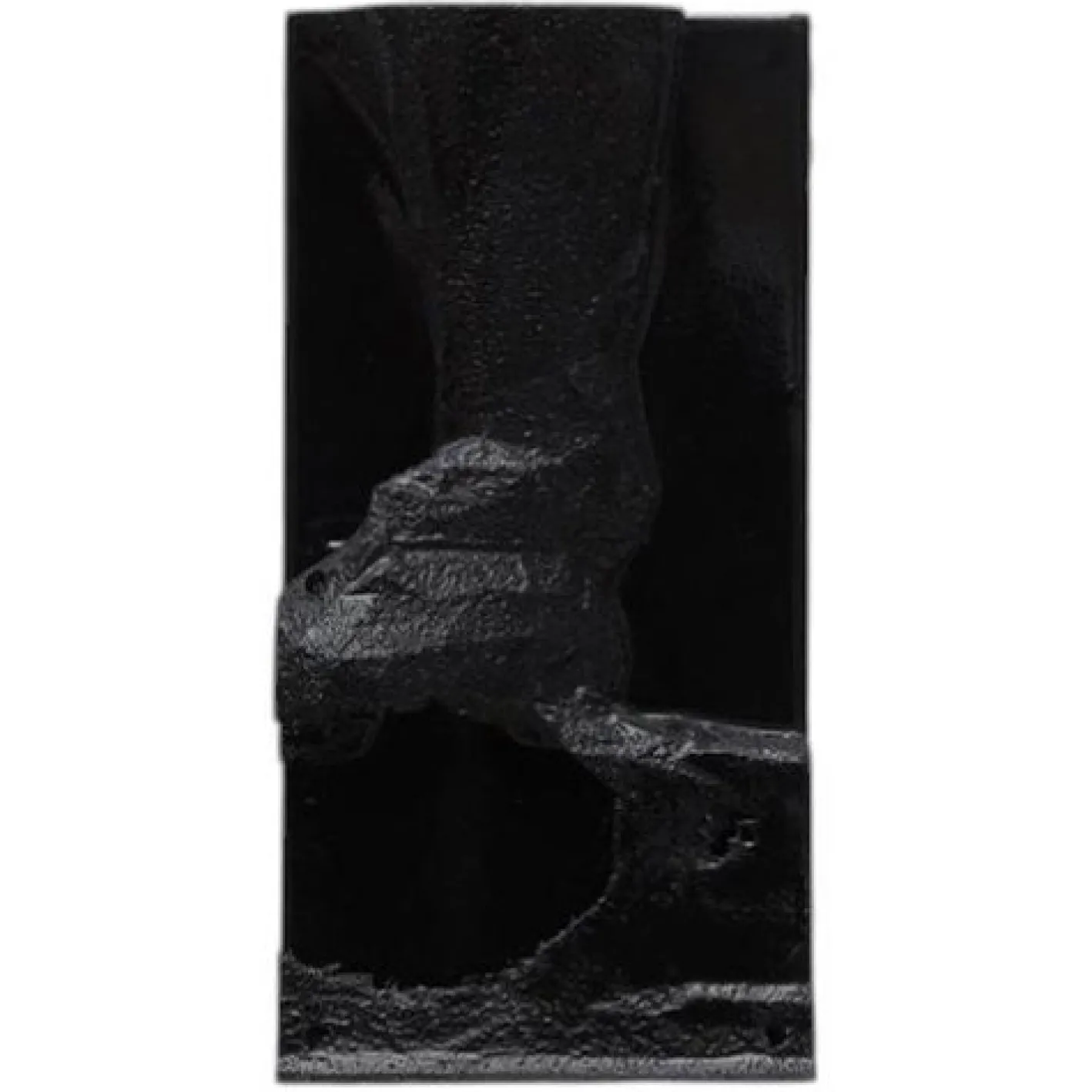 Wandmontierte Black Pada Skulptur von Arthur Bitsch