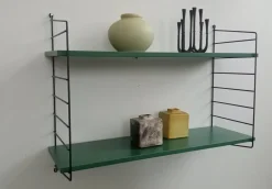 Wandregal aus Holz & Metall, 1970er