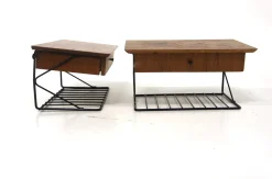 Wandregale aus Teakholz, Schweden, 1950, 2er-Set