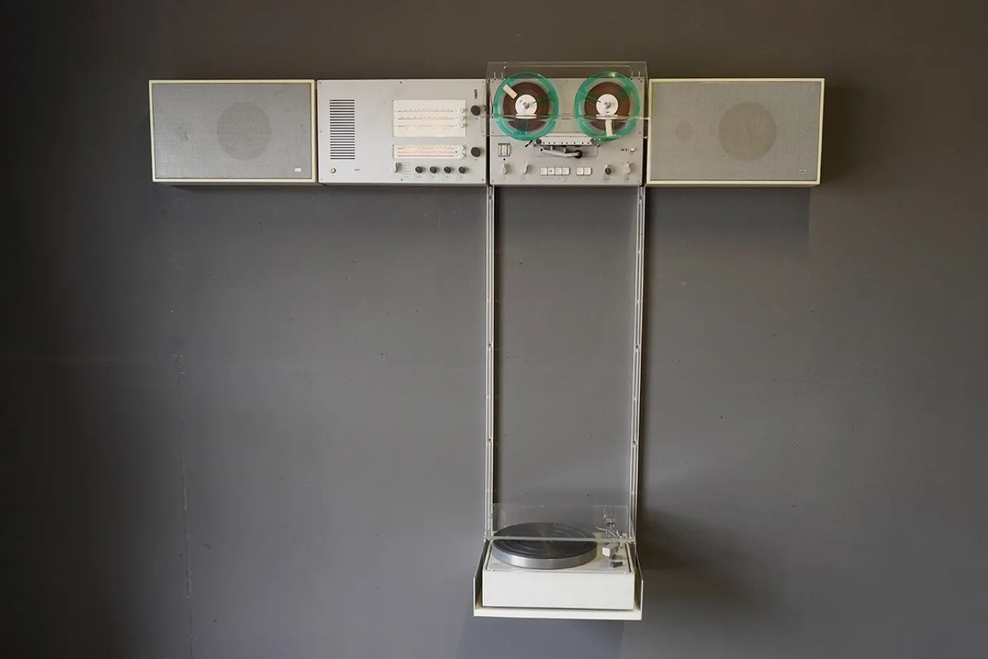 Wand-Stereoanlage von Dieter Rams für Braun, 1960er