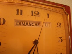 Wanduhr mit Kalender von Jaz Transistor, 1960er